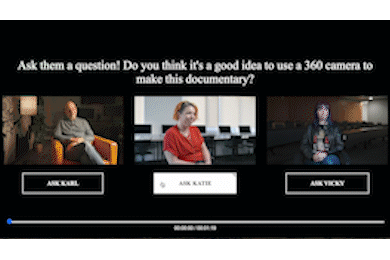 Final interaction node — choose who answers the last question